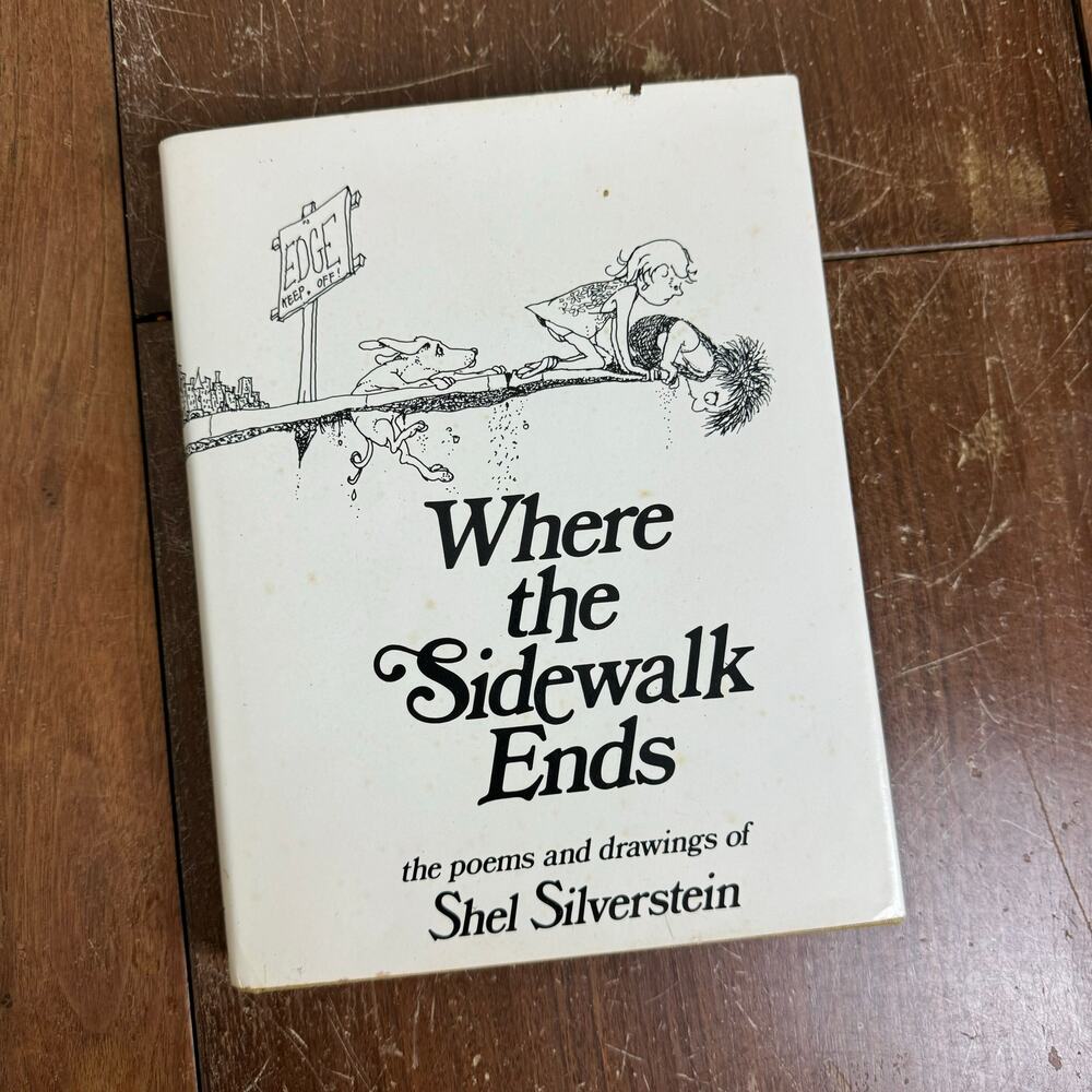Where the Sidewalk Ends Shel Silverstein Hardcover Book Dust Jacket 1974 Vintage